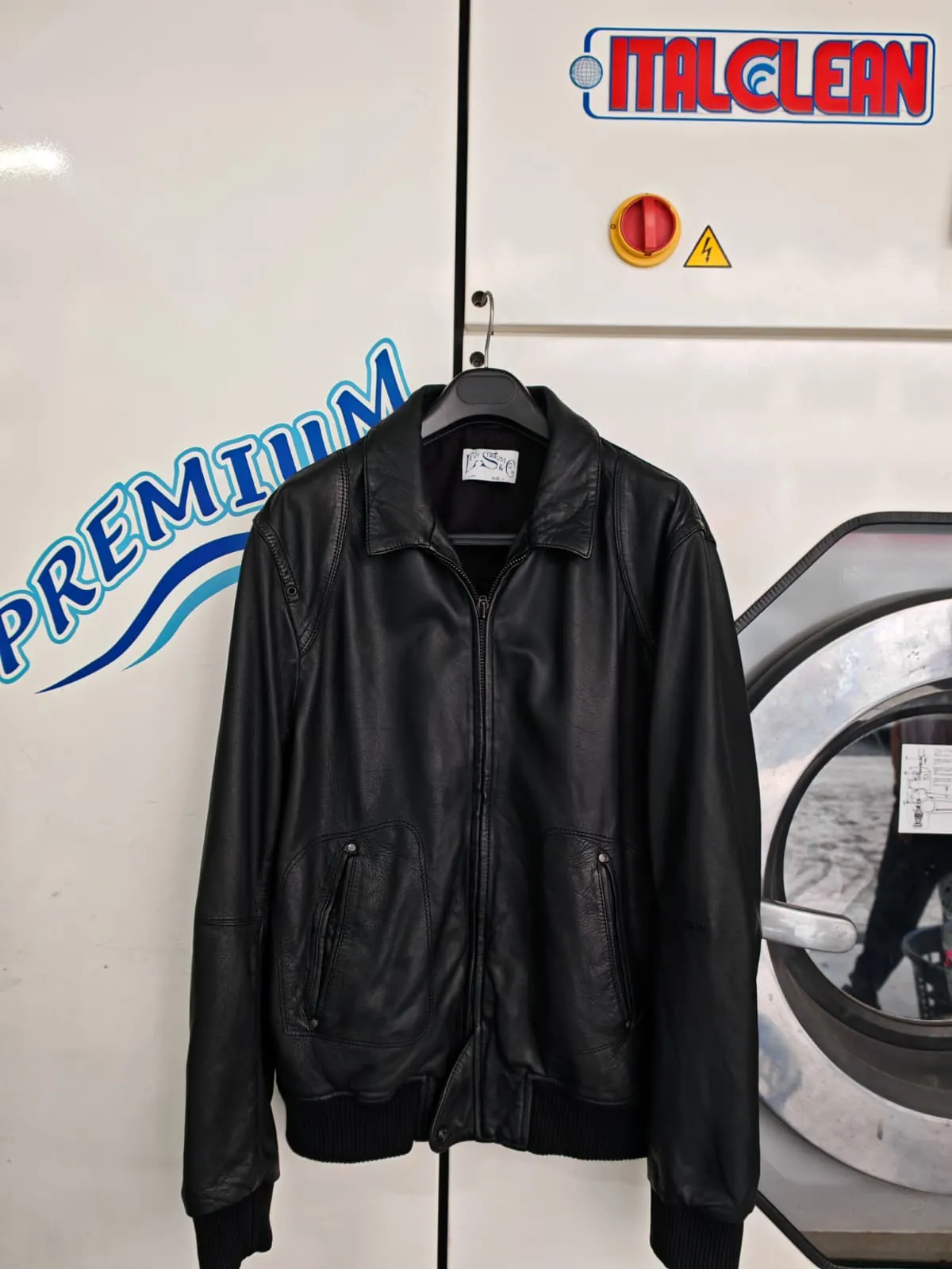 Vintage Levi's leather jacket after cleaning and odour removal — Rosabelle Launderette case study